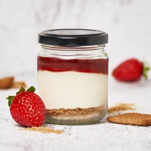 Cremoso de queso de fresa